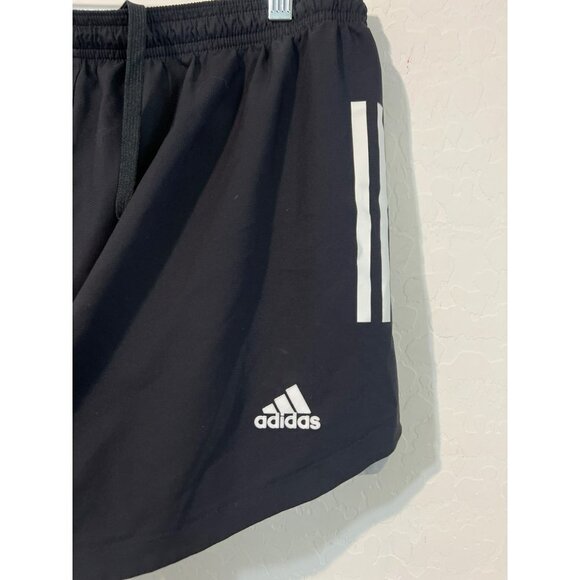Adidas PrimeGreen Black White Stripe Athleticwear Shorts Running Shorts Sz US XL - Picture 3 of 6